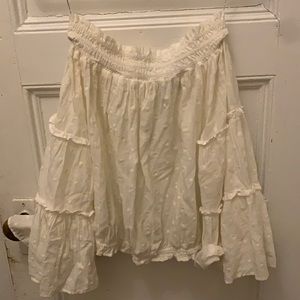 Zara Off The Shoulder Cream Blouse - Size S